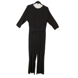 Women's Size Large Black Jumpsuit 
Dress Pants
Flattering Waist
Flowy